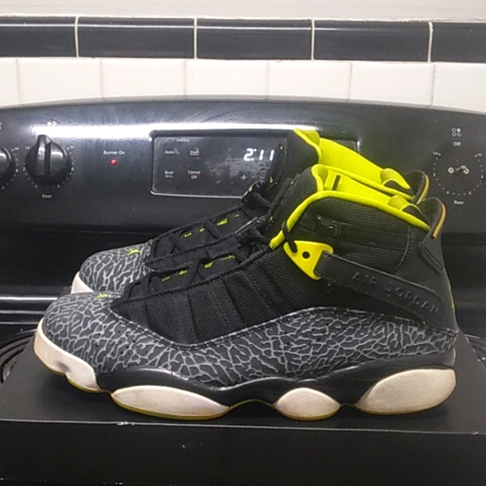 Air Jordan 6 rings (venom green) size 9.5 M/  11 W (2013 release)